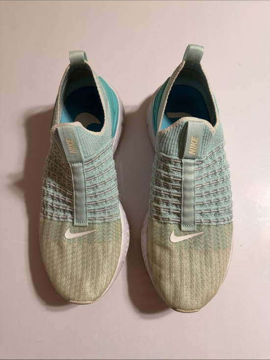 Nike Shoes - Nike React Phantom Run Flyknit 2 Teal Tint Aurora Mint Green Slip On Sneakers